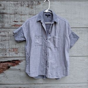 Madewell blue stripe Lilydale Courier, X-Small